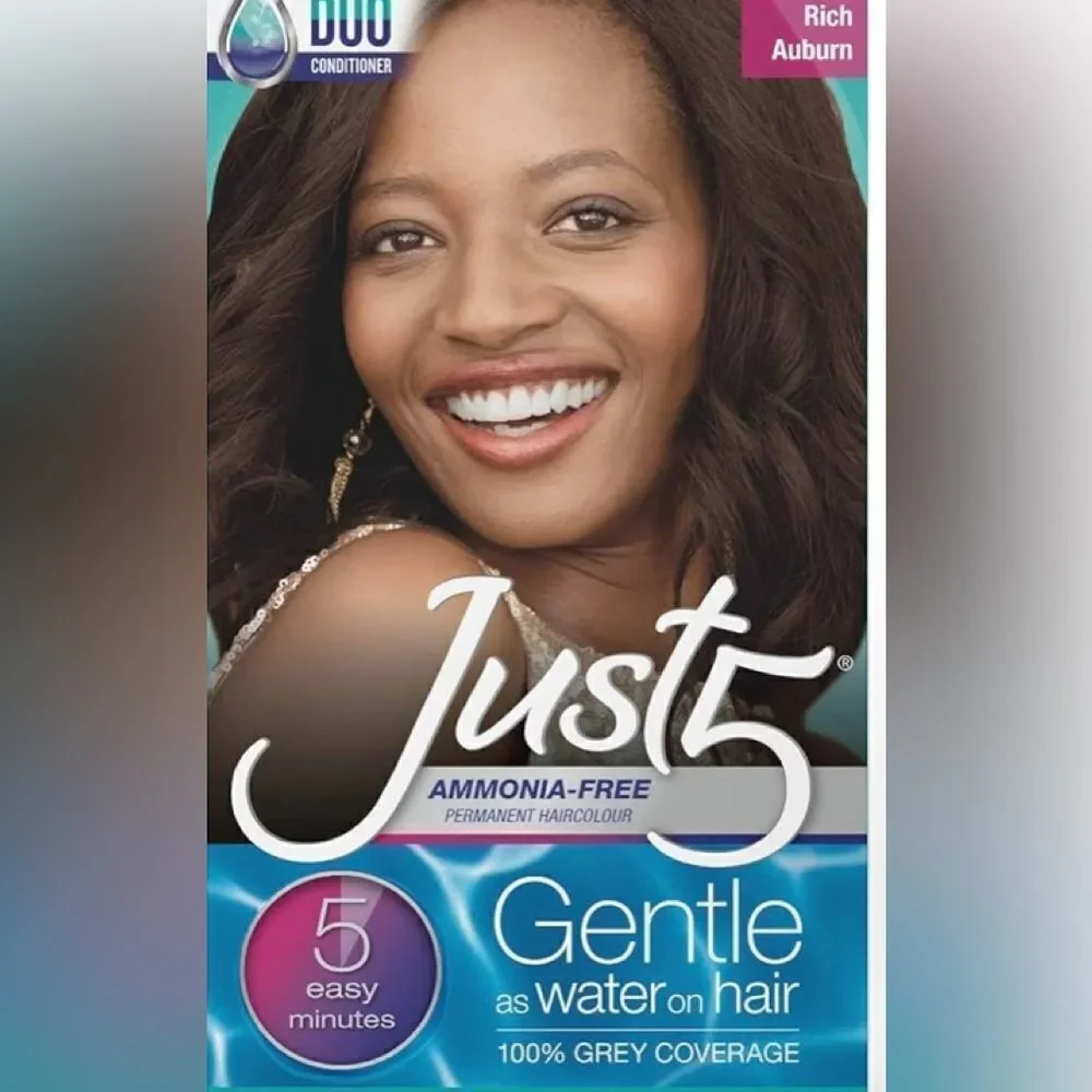🛍️ Just 5 Women's 5 Minute Permanent Hair Color J-10 Rich Auburn (pack of 2)💥